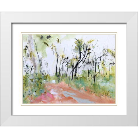 Fire Trail Through Loftus Ridge White Modern Wood Framed Art Print with Double Matting by Gordon, Ann