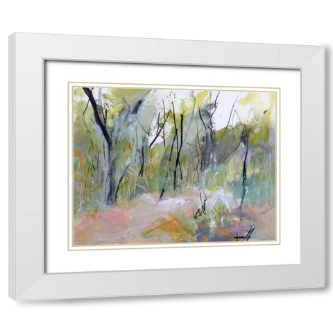Melaleuca Clearing, Loftus White Modern Wood Framed Art Print with Double Matting by Gordon, Ann