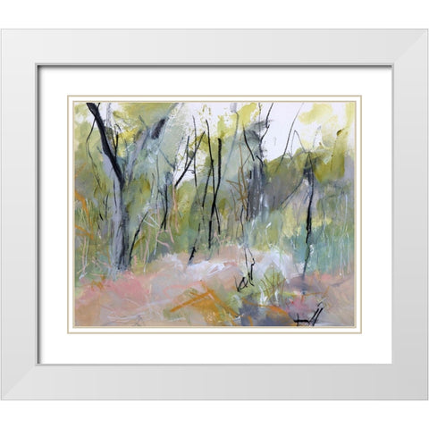 Melaleuca Clearing, Loftus White Modern Wood Framed Art Print with Double Matting by Gordon, Ann