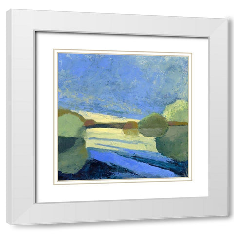 From The Bridge White Modern Wood Framed Art Print with Double Matting by Gordon, Toby