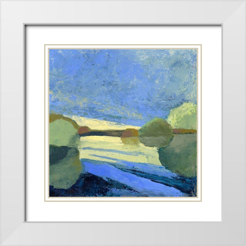 From The Bridge White Modern Wood Framed Art Print with Double Matting by Gordon, Toby