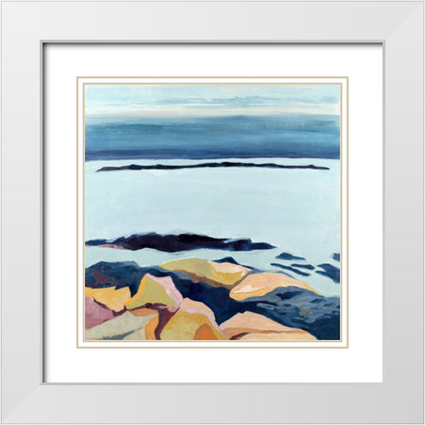 Winter Walking White Modern Wood Framed Art Print with Double Matting by Gordon, Toby
