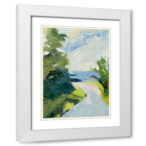 Rounding The Bend White Modern Wood Framed Art Print with Double Matting by Gordon, Toby