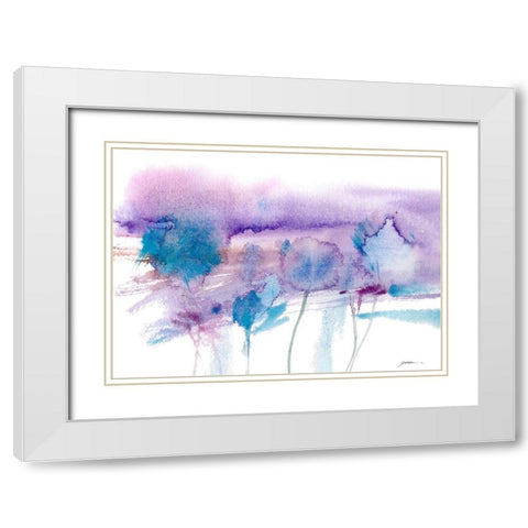 Wind Impressions White Modern Wood Framed Art Print with Double Matting by Golden, Sheila