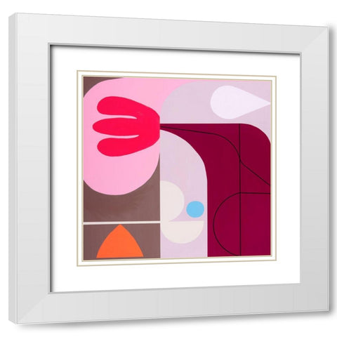 Interlude White Modern Wood Framed Art Print with Double Matting by Griese, Marion