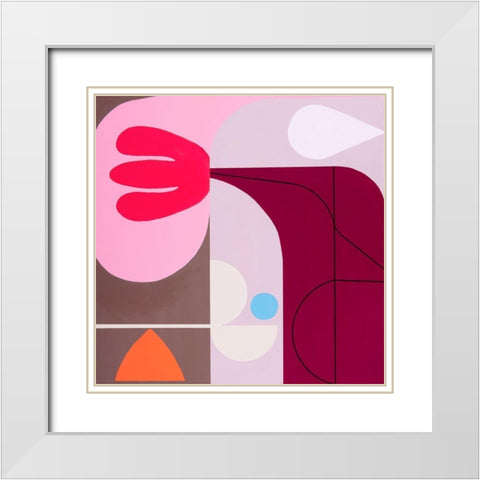 Interlude White Modern Wood Framed Art Print with Double Matting by Griese, Marion
