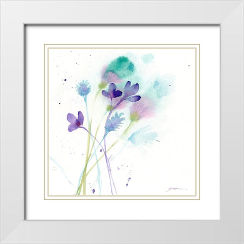 Quiet Before The Storm White Modern Wood Framed Art Print with Double Matting by Golden, Sheila