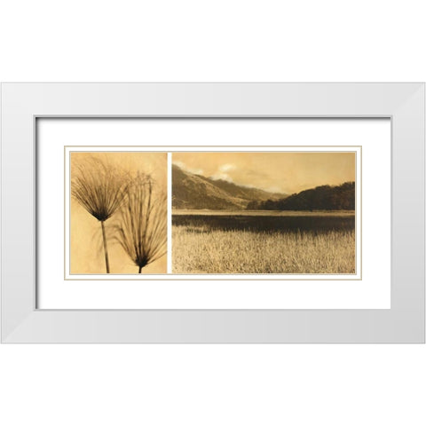 Bolinas Lagoon #7 White Modern Wood Framed Art Print with Double Matting by Gauthier, Jan