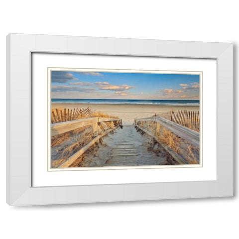 Waiting for Summer White Modern Wood Framed Art Print with Double Matting by Gendreau, Katherine