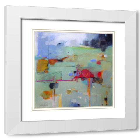 The In-Between White Modern Wood Framed Art Print with Double Matting by Gaziano, Dorothy
