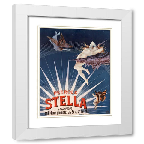Petrole Stella White Modern Wood Framed Art Print with Double Matting by Gray, Henri