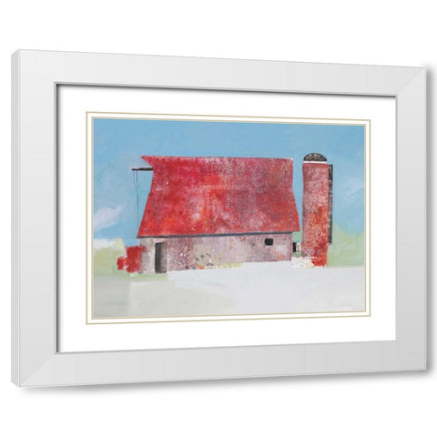 Barn No. 36 White Modern Wood Framed Art Print with Double Matting by Grant, Anthony