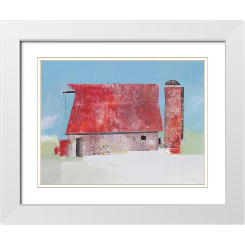 Barn No. 36 White Modern Wood Framed Art Print with Double Matting by Grant, Anthony