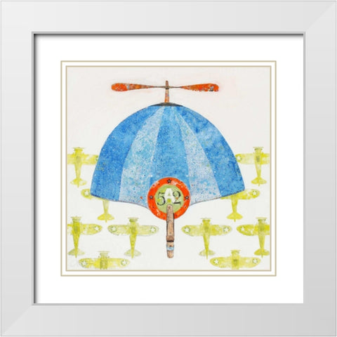 Cap No. 52 White Modern Wood Framed Art Print with Double Matting by Grant, Anthony
