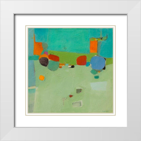 A Skip and a Roll White Modern Wood Framed Art Print with Double Matting by Gaziano, Dorothy