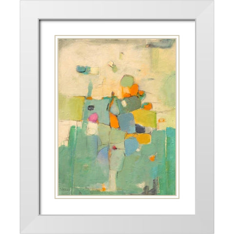 Majestic White Modern Wood Framed Art Print with Double Matting by Gaziano, Dorothy