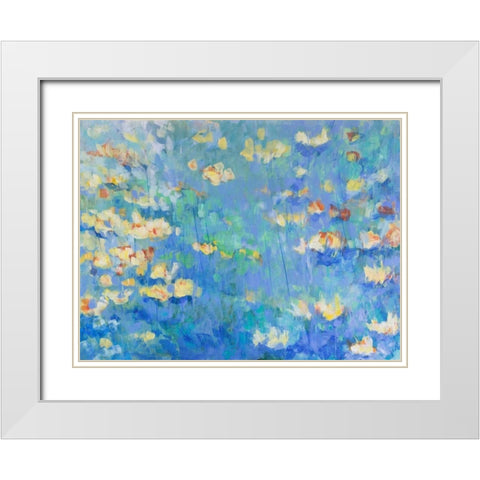 Shenandoah White Modern Wood Framed Art Print with Double Matting by Gonda, Tamara