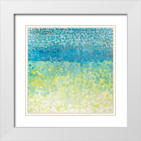 Windy White Modern Wood Framed Art Print with Double Matting by Gonda, Tamara