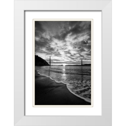 Beacon White Modern Wood Framed Art Print with Double Matting by Gordon, Dave
