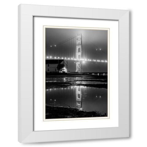 Emulate White Modern Wood Framed Art Print with Double Matting by Gordon, Dave
