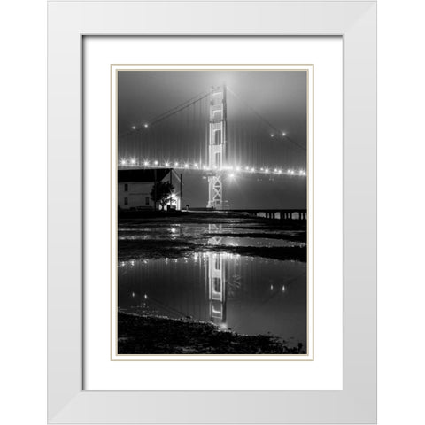 Emulate White Modern Wood Framed Art Print with Double Matting by Gordon, Dave