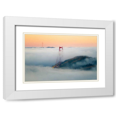 Breakthrough White Modern Wood Framed Art Print with Double Matting by Gordon, Dave