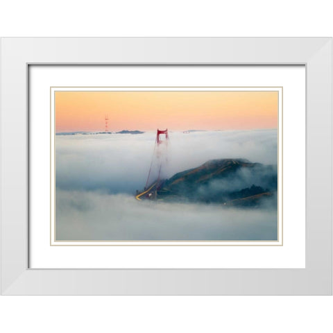 Breakthrough White Modern Wood Framed Art Print with Double Matting by Gordon, Dave