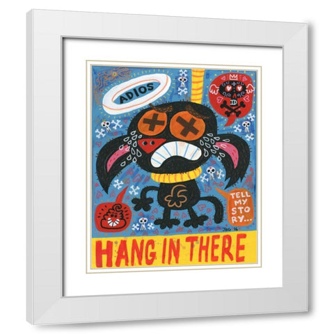 Pare de Sufrir White Modern Wood Framed Art Print with Double Matting by Gutierrez, Jorge R.