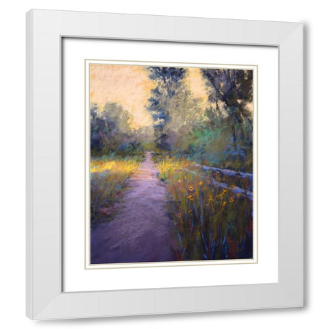 Its the Glow White Modern Wood Framed Art Print with Double Matting by Gos, Alejandra