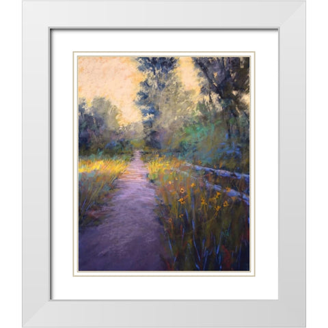 Its the Glow White Modern Wood Framed Art Print with Double Matting by Gos, Alejandra