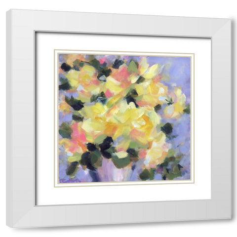 Golden Girls White Modern Wood Framed Art Print with Double Matting by Gatens, Pamela