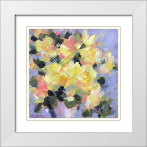 Golden Girls White Modern Wood Framed Art Print with Double Matting by Gatens, Pamela