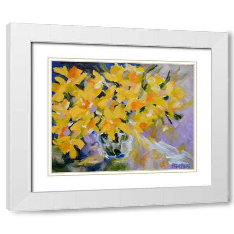 The Golden Hour White Modern Wood Framed Art Print with Double Matting by Gatens, Pamela