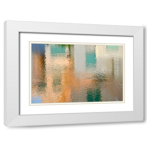Reflection on the Iowa River No. 2 White Modern Wood Framed Art Print with Double Matting by Gonzalez, Ulpi