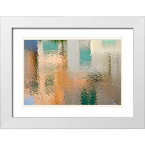 Reflection on the Iowa River No. 2 White Modern Wood Framed Art Print with Double Matting by Gonzalez, Ulpi