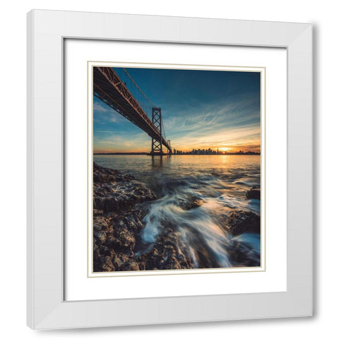 Down by the Water 2 White Modern Wood Framed Art Print with Double Matting by Getty, Bruce
