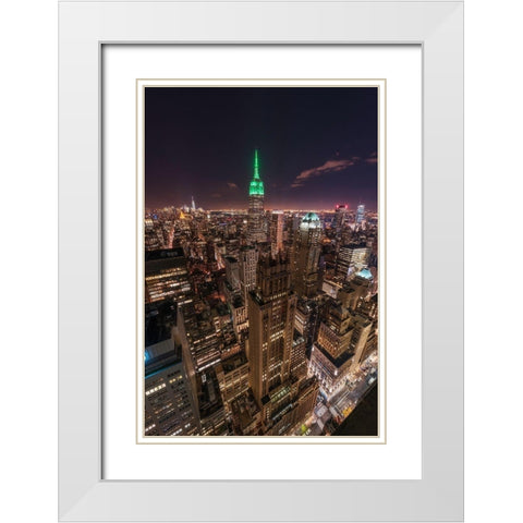 St. Patrickaâ‚¬â„¢s Day White Modern Wood Framed Art Print with Double Matting by Getty, Bruce