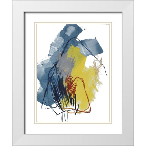 Fall of 2016 No. 1 White Modern Wood Framed Art Print with Double Matting by Guo, Ying