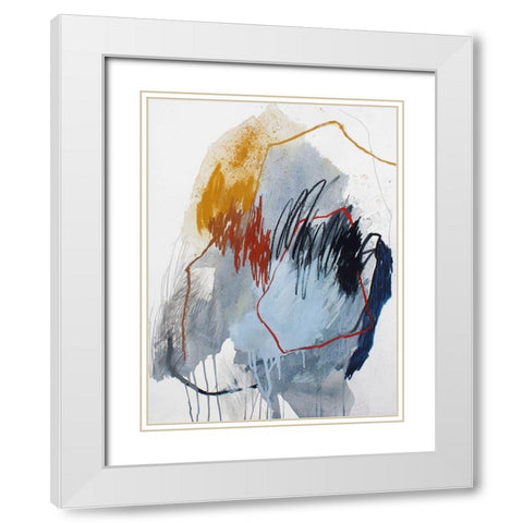 Fall of 2016 No. 5 White Modern Wood Framed Art Print with Double Matting by Guo, Ying