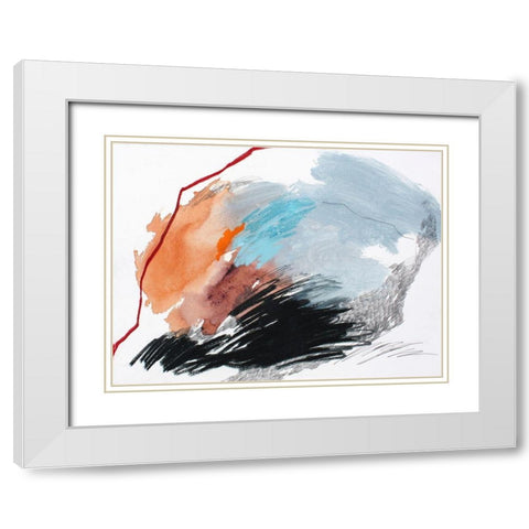 Remote Island No. 1 White Modern Wood Framed Art Print with Double Matting by Guo, Ying