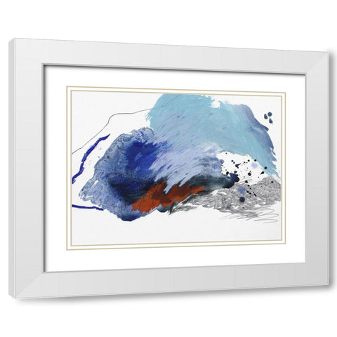 Remote Island No. 3 White Modern Wood Framed Art Print with Double Matting by Guo, Ying