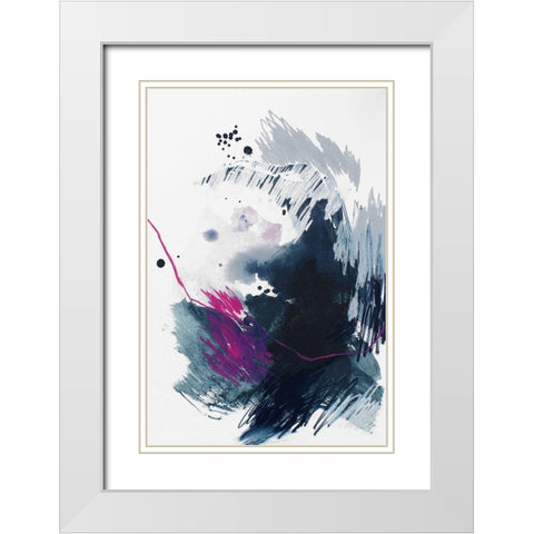 Spell and Gaze No. 1 White Modern Wood Framed Art Print with Double Matting by Guo, Ying