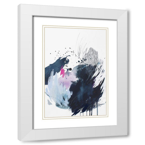 Spell and Gaze No. 2 White Modern Wood Framed Art Print with Double Matting by Guo, Ying