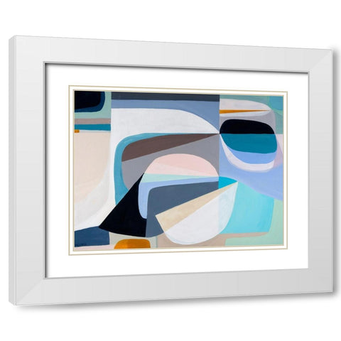 Drift White Modern Wood Framed Art Print with Double Matting by Griese, Marion
