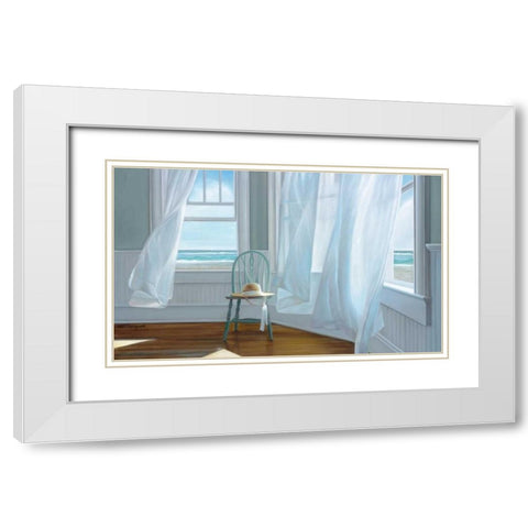 Intention White Modern Wood Framed Art Print with Double Matting by Hollingsworth, Karen