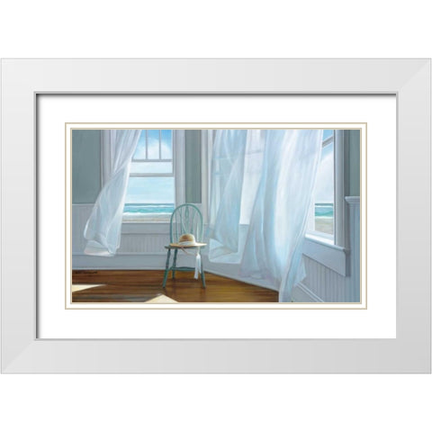 Intention White Modern Wood Framed Art Print with Double Matting by Hollingsworth, Karen