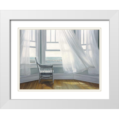 Waiting to Fly White Modern Wood Framed Art Print with Double Matting by Hollingsworth, Karen