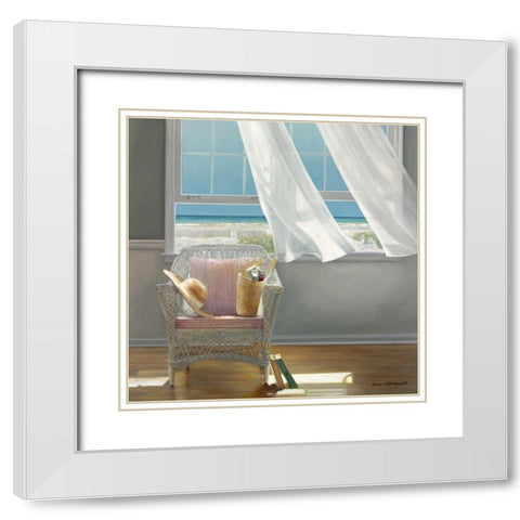 Getaway White Modern Wood Framed Art Print with Double Matting by Hollingsworth, Karen