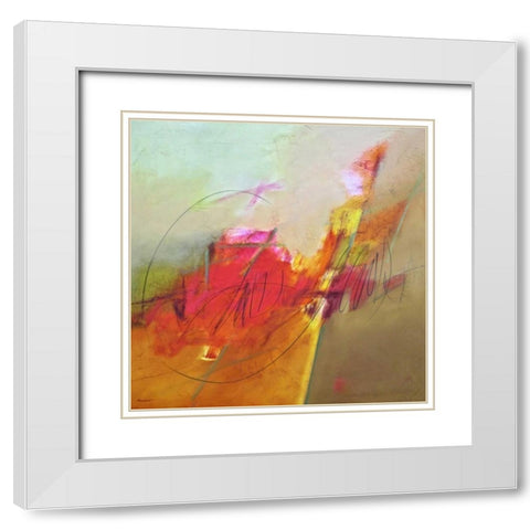 Second Chances I White Modern Wood Framed Art Print with Double Matting by Hassler, Pam