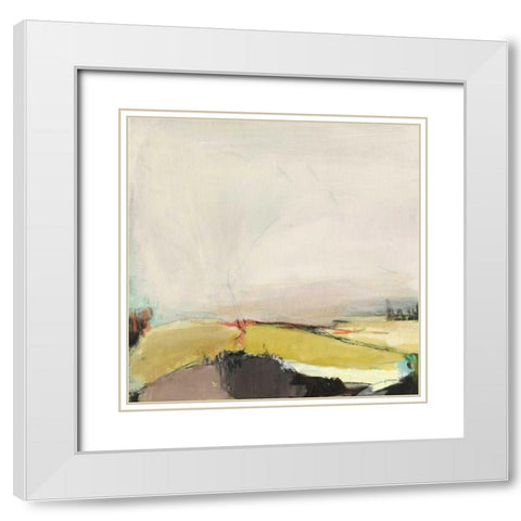 Midcoast 2 White Modern Wood Framed Art Print with Double Matting by Hawkins, Amanda K.